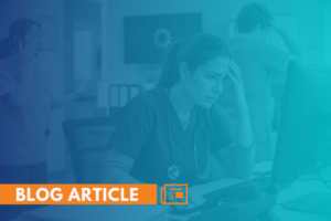 Medical practice staff troubleshooting IT issues